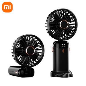 휴대용선풍기 미니 선풍기 Xiaomi USB 휴대용 팬 접이식 목 목걸이 전화 스탠드 5 속도 충전식