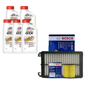 K5 DL3 2.0 LPG 캐스트롤 GTX SP C5 0W20 5L 엔진오일+필터 세트 0365-3020