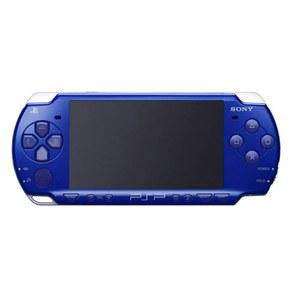 소니 플레이스테이션 포터블 PSP 블루 시스템 휴대용 게임 갱신 메탈릭 2000 시리즈 콘솔