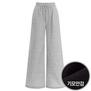 여성 이지웨어 기모 밴딩 와이드 스트랩 트레이닝 팬츠 LEB-WPT-1667-그레이