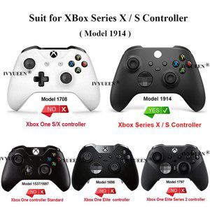 케이스 커버  IVYUEEN Xbox 시리즈 X S 컨트롤러 케이스용 교체 하우징 쉘 페이스 플레이트 RB LB RT LT 트
