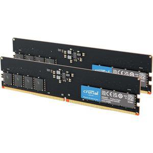 Crucial RAM 64GB 키트32GB 2개 DDR5 5200MHz또는 4800MHz 데스크탑 메모리 CT2K32G52C42U5