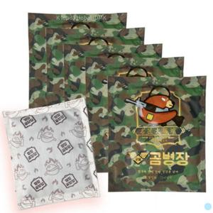 곰병장 핫팩 불난로 흔드는 보온 손난로 160g 25개입