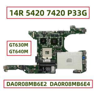 델 인스피론 14R 5420 7420 P33G 용 노트북 마더보드, DA0R08MB6E2 DA0R08MB6E4, GT630M GT640M GPU CN-03C