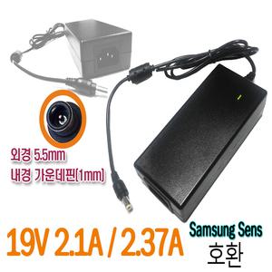 19V 2.1A 삼성 노트북 AD-4019S/ADP-40MH/PA-1400-14/PA-1400-24/CPA09-002A/ADP-40NH D 전용 호환 어댑터