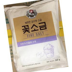 꽃소금 백설 500g X20업소용 단체용 식당용 급식용 대용량 식자재