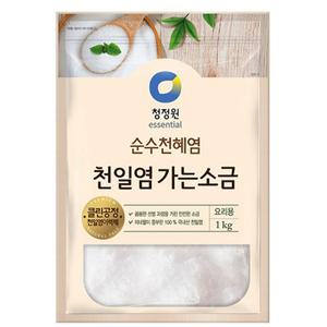 청정원 천일염 가는소금 1kg 