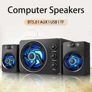 2.1채널 컴퓨터 스피커 4D 서라운드 사운드 미니 서브우퍼 음악 노트북 PC 전화 스테레오