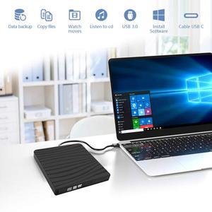 외부 DVD 인클로저 USB 30 C 타입 광학 드라이브 케이스 CDROM 플레이어 노트북 PC용 플매트 카펫 러그 앤