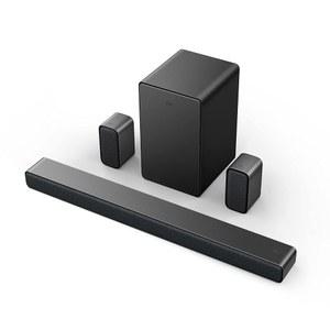 무선 서브우퍼(Q6510, 2023 - 모델), 돌비 오디오, DTS 버추얼:X, 430W, 내장 센터 채널 스피커, 후면 서라운드 사운드 스피커 2대, 월 마운트 /HDMI 케이블 포함
