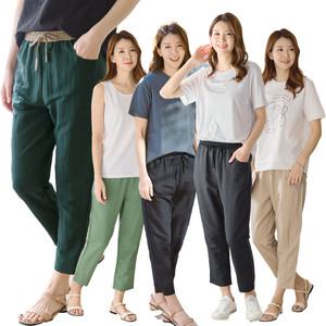 이브바바 여름 쿨 인견 아이스 배색밴딩 세미배기 팬츠 바지 중년여성 엄마옷