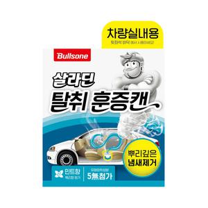 불스원 살라딘 탈취 훈증캔 차량실내용 민트향 1개