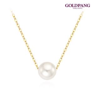 [골드팡] 14k/18k 화이트 크리스탈 진주목걸이(스와로브스키 진주 6mm)