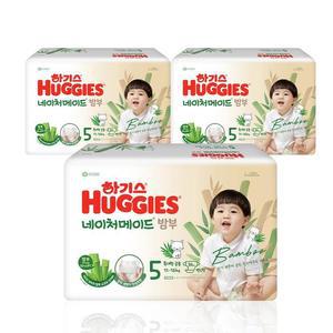 하기스 네이처메이드 밤부 밴드형 5단계 공용 34x3팩