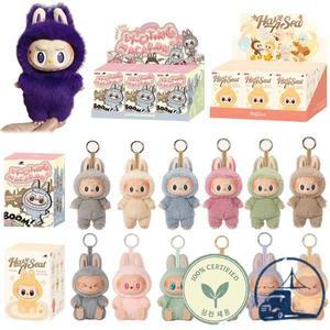 인기 애니메이션 피규어 카와이 라부부, 좌석 시리즈, PVC 펜던트 모델 장난감, 몬스터 키체인 생일 크리스