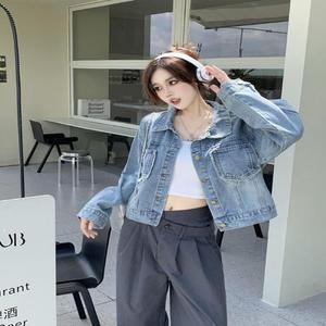 [오노마] ONM 여자 루즈핏 포켓 데님 자켓