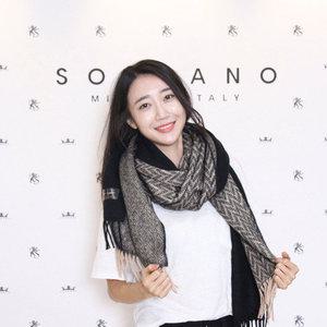 [소브라노]감성 타탄체크 머플러 숄