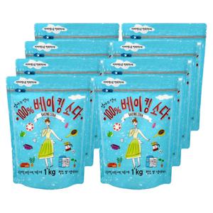 애경 엄마의선택 베이킹소다 1Kg 8개