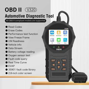 튜닝용품 게이지 자동차 진단 도구 전압 테스터 오류 코드 리더기 V320 OBD2