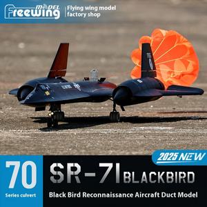 취미 RC Freewing 듀얼 70mm Sr-71 블랙버드 Rc 비행기 제트 채널 정찰 항공기 대형 고정 날개 모델