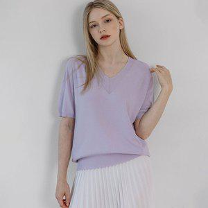 갤러리아 바스카라 래글런 브이넥 반팔 니트 (7colors)