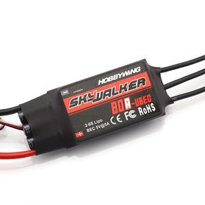 Hobbywing Skywalker 브러시리스 ESC 속도 컨트롤러 UBEC 포함 RC 헬리콥터  2S-6S 80A