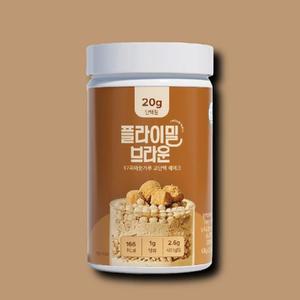 [기타] 플라이밀 단백질 쉐이크 대용량 630g 브라운 미숫가루맛