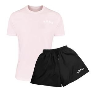 [SET] 로카티 ROKA 코리아아미 반팔티(핑크)+로카반바지(블랙) 세트
