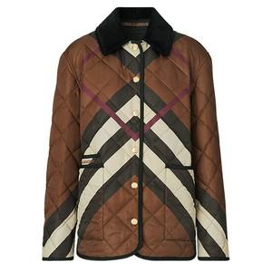 여성 DRANEFELD 다이아몬드 퀼팅 자켓 8055436 A9011 DARK BIRCH BROWN [BUG307]