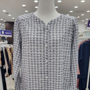 [비비안]엠보싱 체크원피스 잠옷 GW8728ALGRY