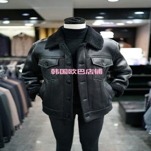 스웨이드 자켓 재킷 점퍼 세무 구매대행 ZIOSONGZIO 남성 21겨울 블랙 패션 트렌드 스웨이드가죽자켓