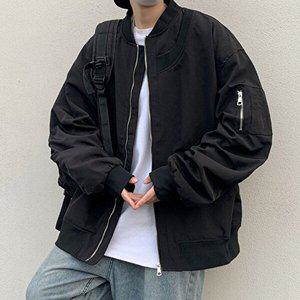 [엄지척]데일리 남성 가을 오버핏 포켓 블루종 아우터 자켓