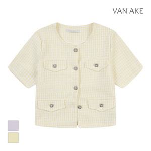 [반에이크] 트위드 반팔자켓_VB35JKQ307Z
