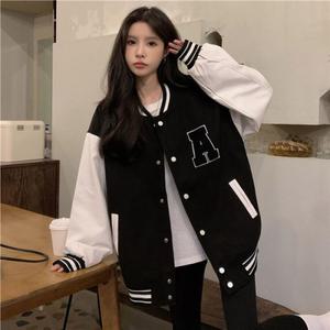 [오노마] ONM 여성 캐주얼점퍼 야구점퍼 대학생과잠 영문 야구잠바  20257872)