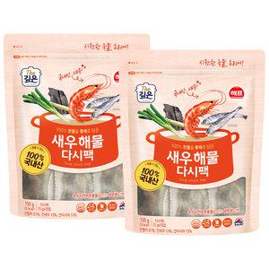 해표 새우해물 다시팩 (15g 10입) x 2개 / 육수 국물팩