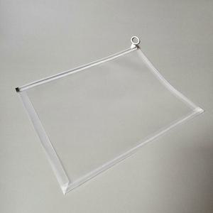 [라일리] Rly 스탠드 클리어 지퍼 파일 투명 포켓 파우치 A4