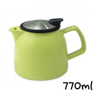 [기타]세라믹 LYGGCWTZ 라임 티포트 770ml 도자기티포트 티주전자