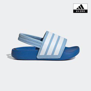 [아디다스키즈](대전신세계)[adidas kids] (130~160)아딜렛 스트랩 슬라이드(JR5327)