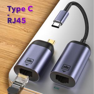 USB C 3.1 RJ45 LAN 이더넷 변환기 어댑터 USBC- 호환 맥북 Win 7/8/10100/1000M 기가비트 외부 유선 네트