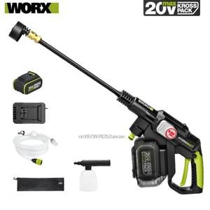 휴대용 고압세척기 Worx 무선 세차기 가정 및 정원 청소 공유 배터리 플랫폼 브러시리스 20v 35Lmin 높은 2