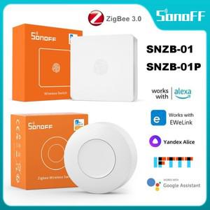 투야 스마트봇SONOFF Zigbee 무선 스위치 SNZB-01P 스마트 홈용 EWeLink 통한 장면 양방향 제어 버튼 기기