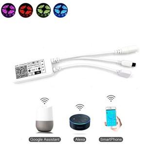 투야 스마트봇Dc 12 v LED 스트립 빛 유연한 RGB 테이프 컨트롤러  홈 키트 APP 24 키 어댑터 DC5-25V 음성