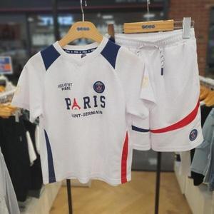 [에스핏] HC08 PSG 라인 배색 유니폼4부세트TR 에스핏주니어 남아/PSG 여름 상하세 (S33110054)