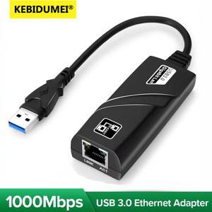 유선 USB 3 0 Rj45 Lan 이더넷 어댑터 10/100/1000Mbp 유형 C PC 용 기가비트 네트워크 케이블 Box 카드