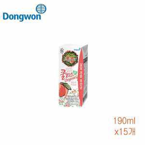 동원 쿨피스 복숭아 190ml 15개
