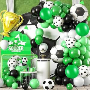 [하프클럽/알티피아]생일파티 풍선세트 그린 축구공 1P 이벤트 생파 소품