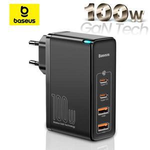 Baseus GaN 100W PD QC USB 고속 충전기, C 타입 고속 충전, USB C 휴대폰 충전기, 아이폰 15 14 13 12 프