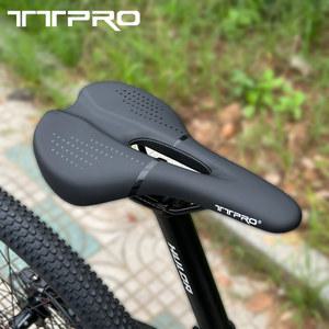 뒷자리 TTPRO 자전거 새들 시트 로드 충격 흡수 산악 쿠션 PU 가죽 MTB 사이클링 안장