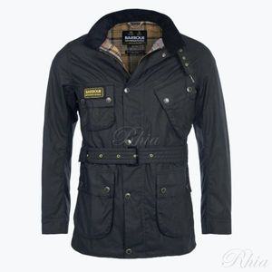 바버 인터네셔널 슬림 왁스 자켓 블랙 MWX0958 BK91