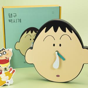 짱구는 못말려 맹구 벽시계 무소음 인테리어 벽걸이 시계 캐릭터 굿즈 선물